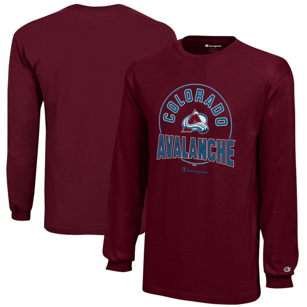 Colorado Avalanche Champion Youth Long-Sleeve Jersey T-Shirt - Burgundy | NHL discount
