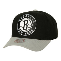 Mitchell & Ness Brooklyn Nets Soul XL Logo Pro Crown Snapback Hat Black/Gray