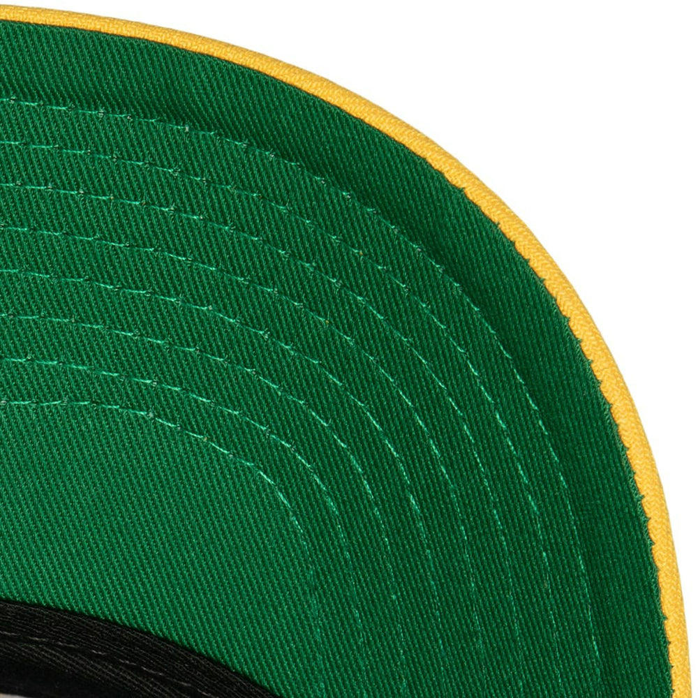 Mitchell & Ness Golden State Warriors Soul XL Logo Pro Crown Snapback Hat Royal/Gold
