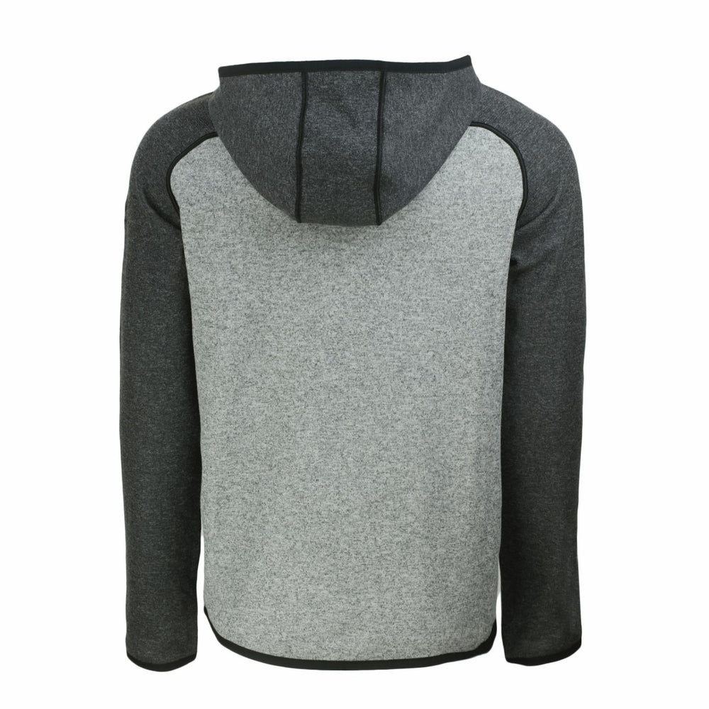 Detroit Lions Cutter & Buck Americana Mainsail Full-Zip Hooded Jacket - Heather Gray/Heather Charcoal - NFL