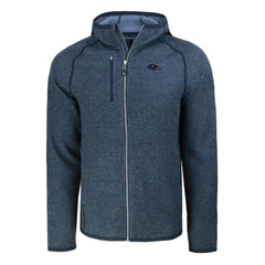 Baltimore Ravens Cutter & Buck Americana Mainsail Full-Zip Hooded Jacket - Heather Navy - NFL