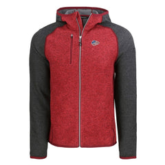 Kansas City Chiefs Cutter & Buck Americana Mainsail Full-Zip Hooded Jacket - Heather Red/Heather Charcoal - NFL