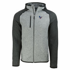 Houston Texans Cutter & Buck Americana Mainsail Full-Zip Hooded Jacket - Heather Gray/Heather Charcoal - NFL