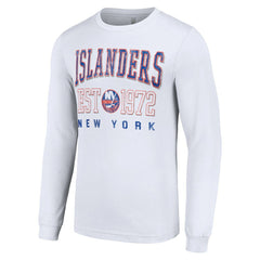 New York Islanders Starter Retro Graphic Long Sleeve Crew T-Shirt - White | NHL discount