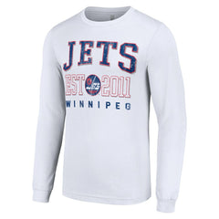Winnipeg Jets Starter Retro Graphic Long Sleeve Crew T-Shirt - White | NHL discount