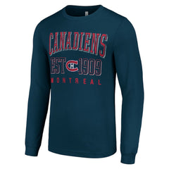 Montreal Canadiens Starter Retro Graphic Long Sleeve Crew T-Shirt - Navy | NHL online