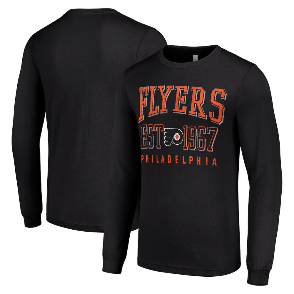 Philadelphia Flyers Starter Retro Graphic Long Sleeve Crew T-Shirt - Black | NHL sale