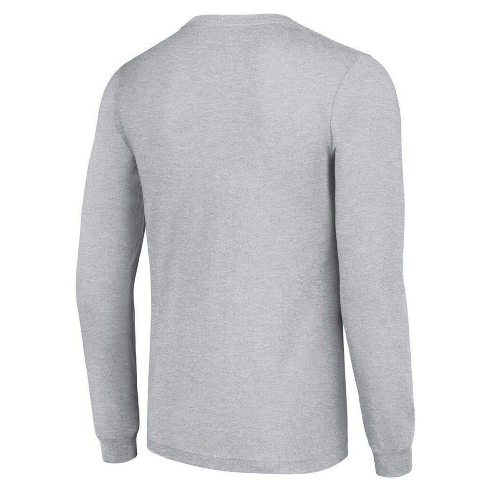 Detroit Red Wings Starter Retro Graphic Long Sleeve Crew T-Shirt - Heather Gray | NHL Lifestyle