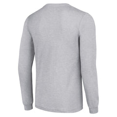 Detroit Red Wings Starter Retro Graphic Long Sleeve Crew T-Shirt - Heather Gray | NHL Lifestyle