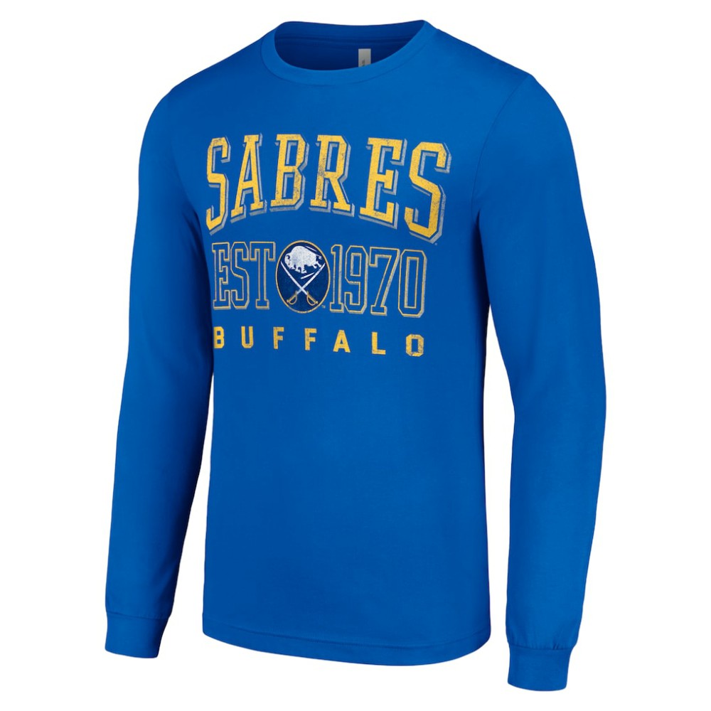 Buffalo Sabres Starter Retro Graphic Long Sleeve Crew T-Shirt - Royal | NHL discount