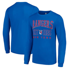 New York Rangers Starter Retro Graphic Long Sleeve Crew T-Shirt - Royal | NHL on sale