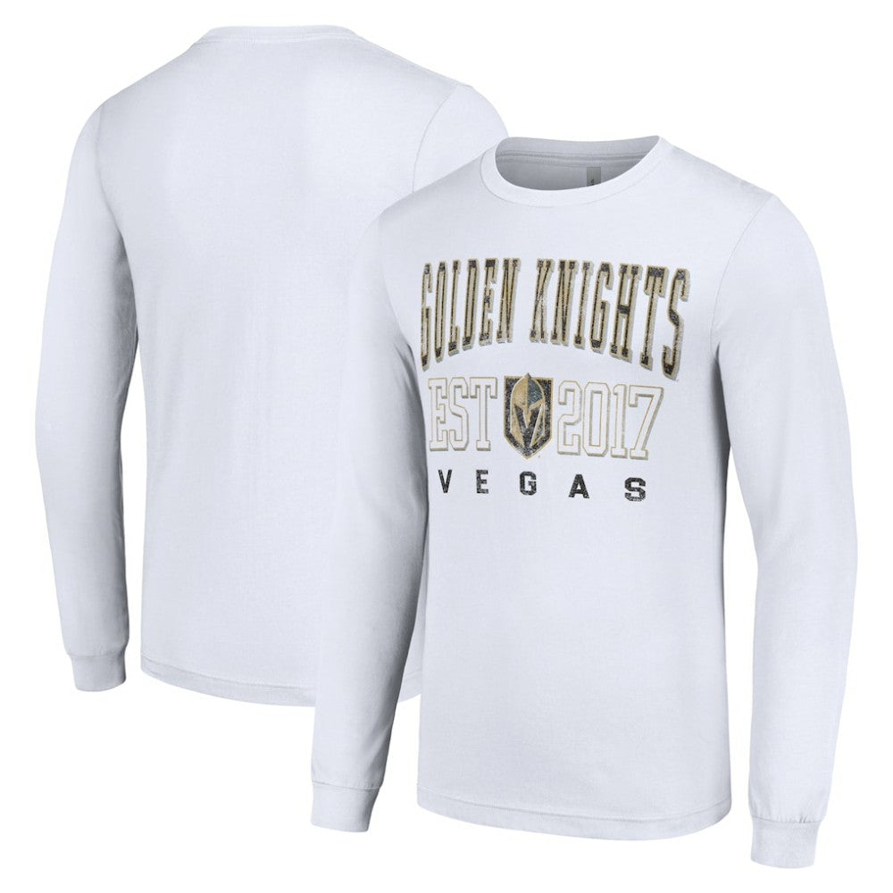 Vegas Golden Knights Starter Logo Graphic Long Sleeve T-Shirt - White | NHL Clearance