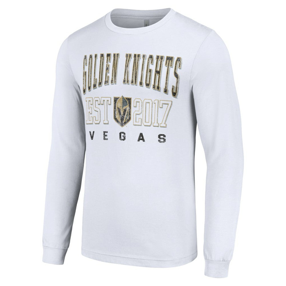 Vegas Golden Knights Starter Logo Graphic Long Sleeve T-Shirt - White | NHL Clearance