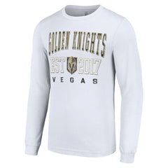 Vegas Golden Knights Starter Logo Graphic Long Sleeve T-Shirt - White | NHL Clearance