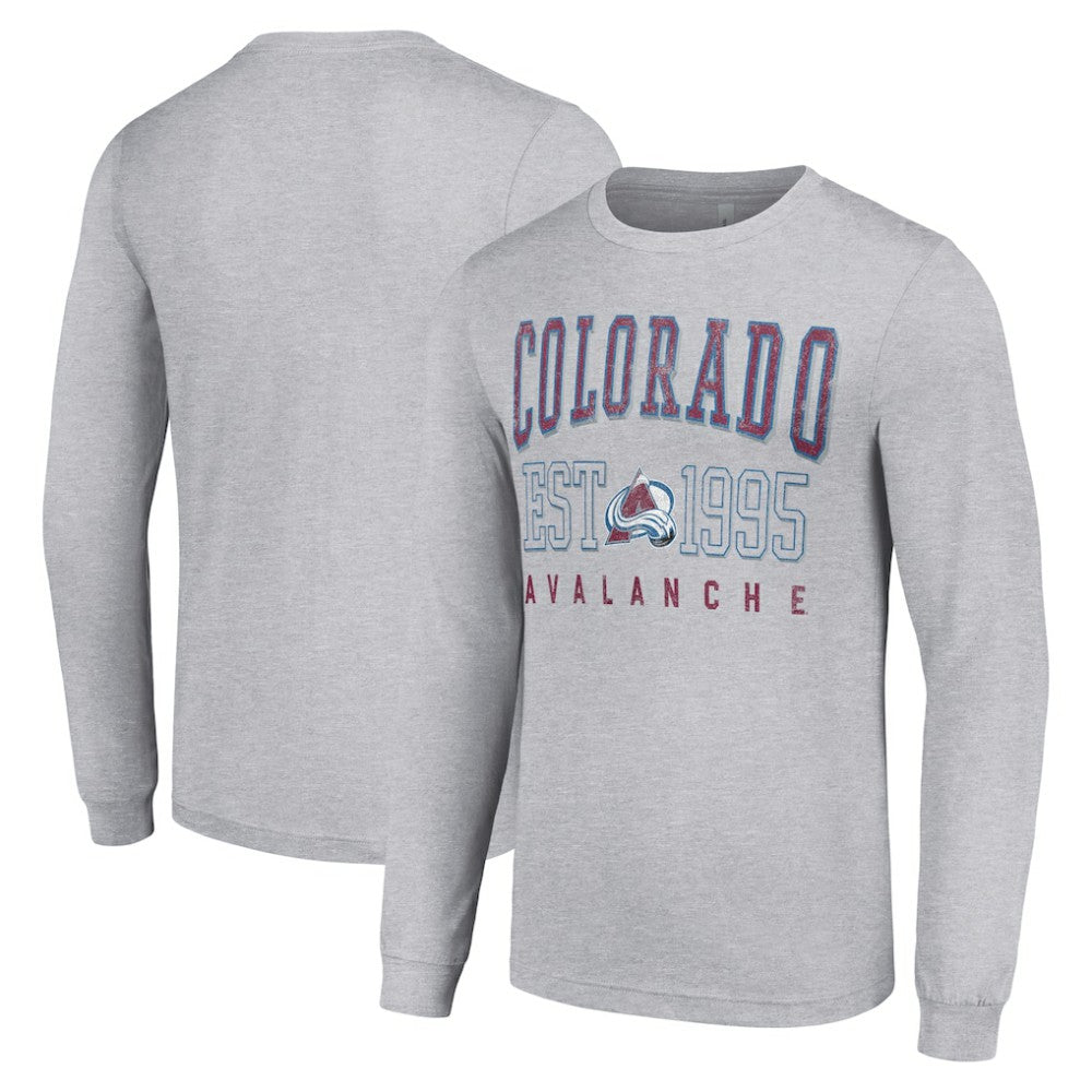 Colorado Avalanche Starter Logo Graphic Long Sleeve T-Shirt - Heather Gray | NHL discount