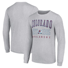 Colorado Avalanche Starter Logo Graphic Long Sleeve T-Shirt - Heather Gray | NHL discount