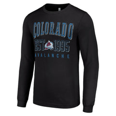 Colorado Avalanche Starter Logo Graphic Long Sleeve T-Shirt - Black | NHL Lifestyle