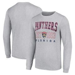 Florida Panthers Starter Logo Graphic Long Sleeve T-Shirt - Heather Gray | NHL sale