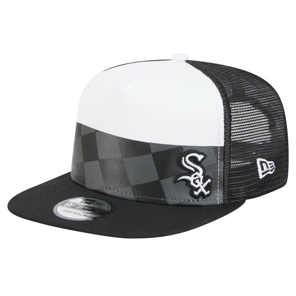 Chicago White Sox New Era Checkmate Trucker 9FIFTY Snapback Hat Sale