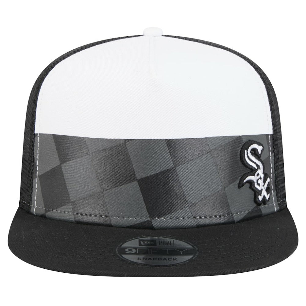Chicago White Sox New Era Checkmate Trucker 9FIFTY Snapback Hat Sale