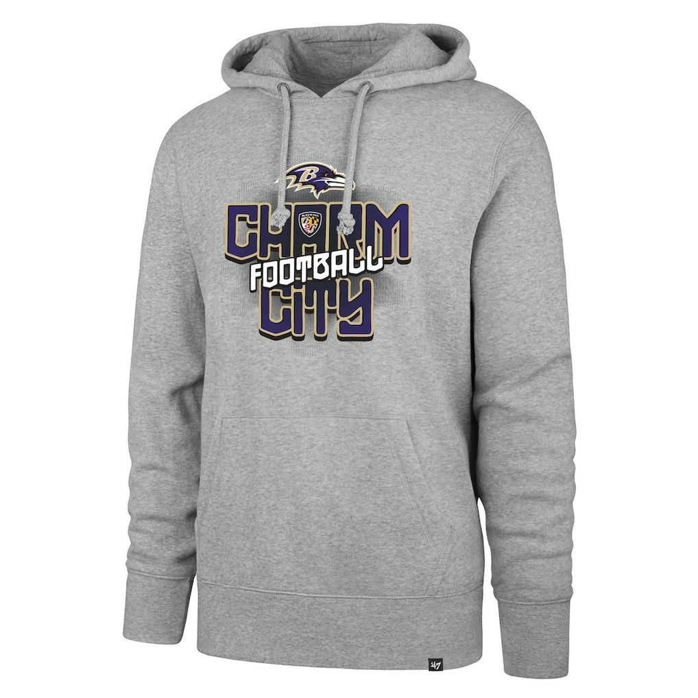 Baltimore Ravens '47 Regional Headline Pullover Hoodie - Gray - 47 brand