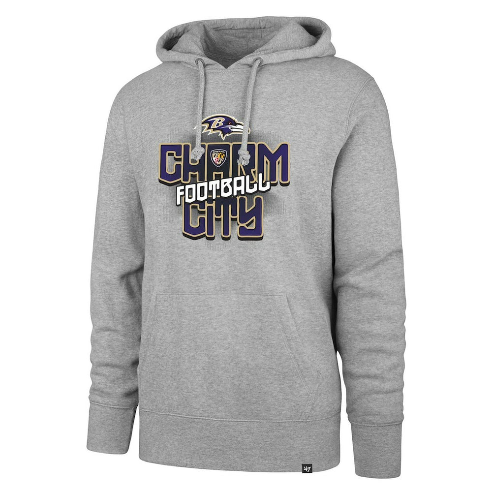 Baltimore Ravens '47 Regional Headline Pullover Hoodie - Gray - 47 brand