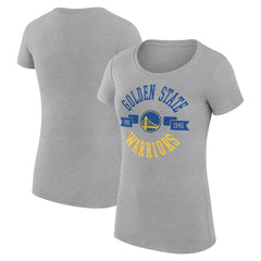 Golden State Warriors G-III 4Her by Carl Banks Women's Super-Slim Fit Lightweight Large City Logo T-Shirt Heather Gray