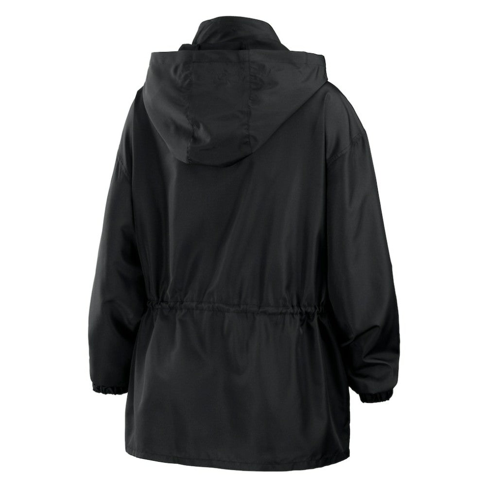 Atlanta Braves WEAR by Erin Andrews Women's Full-Zip Windbreaker Hoodie Jacket Outlet