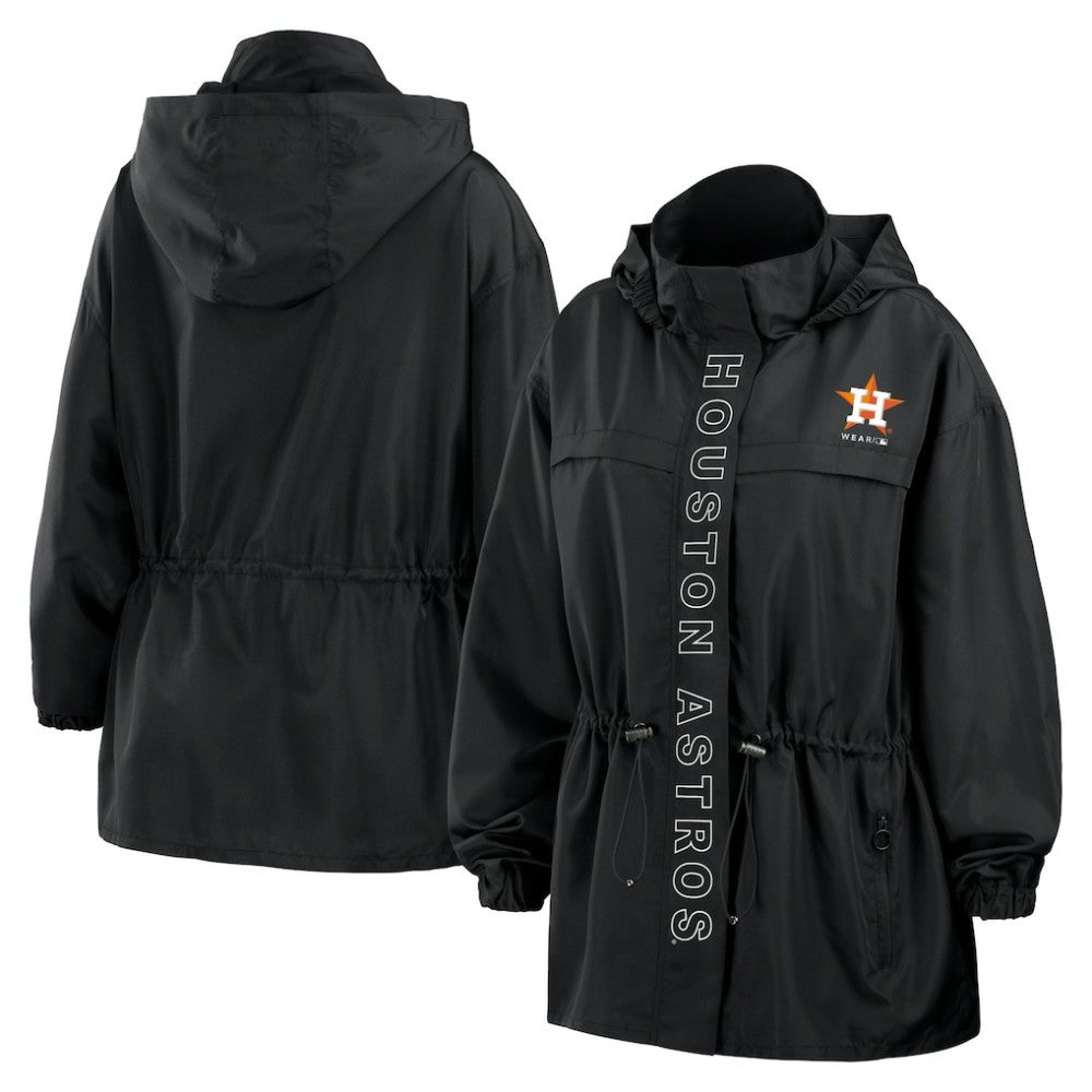 Houston Astros WEAR by Erin Andrews Women's Full-Zip Windbreaker Hoodie Jacket Online
