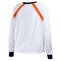 Houston Astros WEAR by Erin Andrews Women's Raglan Long Sleeve T-Shirt Outlet