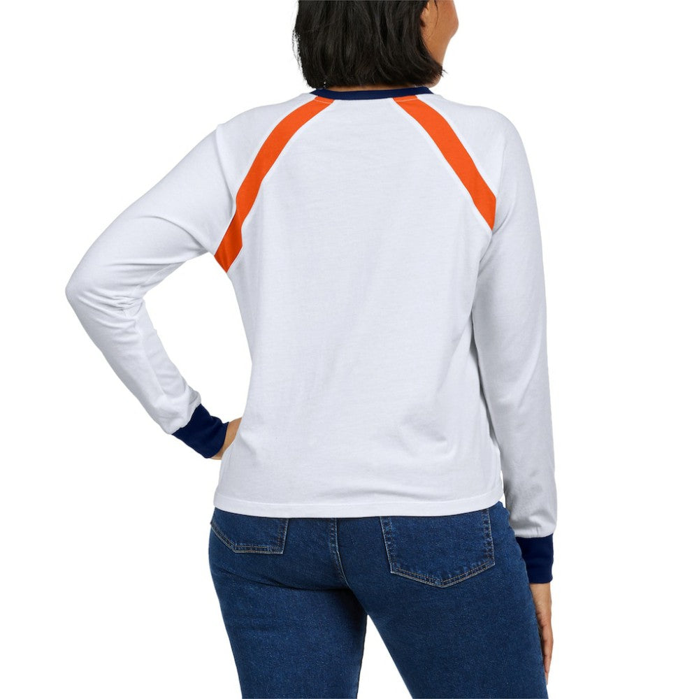 Houston Astros WEAR by Erin Andrews Women's Raglan Long Sleeve T-Shirt Outlet