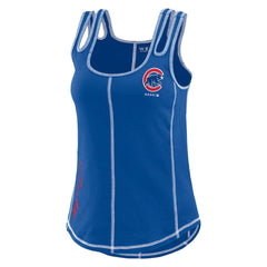 Chicago Cubs WEAR by Erin Andrews Women's Contrast Stitch Tank Top Online