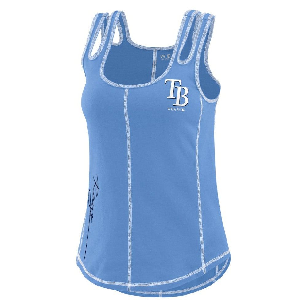 Tampa Bay Rays WEAR by Erin Andrews Women's Contrast Stitch Tank Top for sale