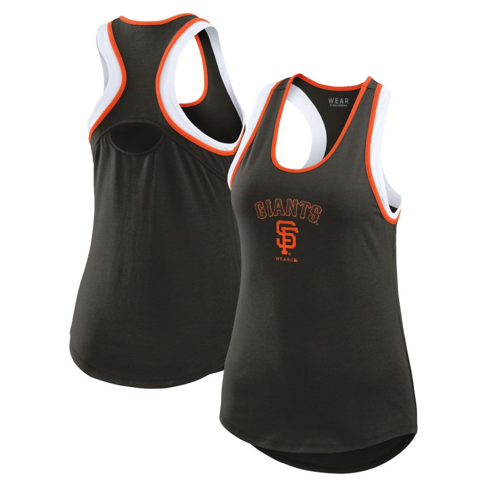 San Francisco Giants WEAR by Erin Andrews Women's Colorblock Racerback Tank Top Near Me