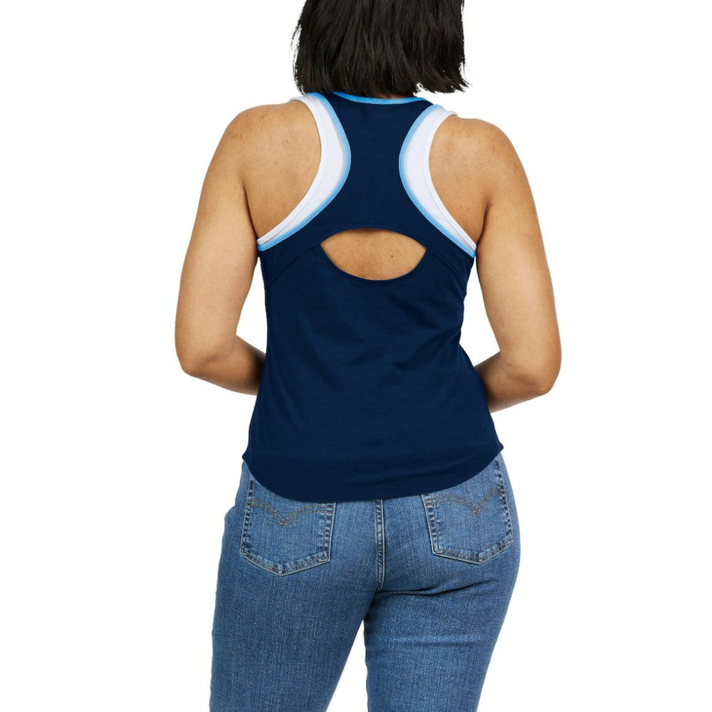Tampa Bay Rays WEAR by Erin Andrews Women's Colorblock Racerback Tank Top Online