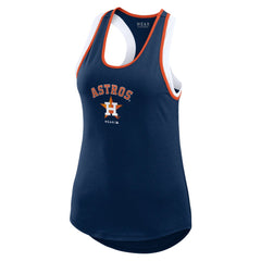 Houston Astros WEAR by Erin Andrews Women's Colorblock Racerback Tank Top Outlet
