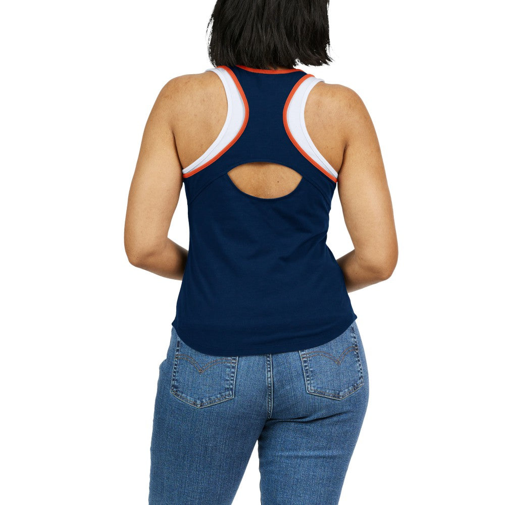 Houston Astros WEAR by Erin Andrews Women's Colorblock Racerback Tank Top Outlet