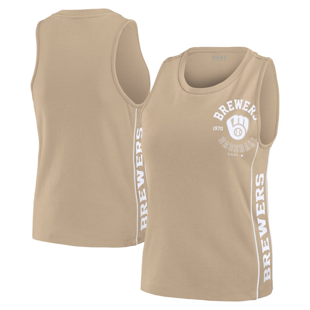 Milwaukee Brewers WEAR by Erin Andrews Women's Tonal Tank Top Outlet