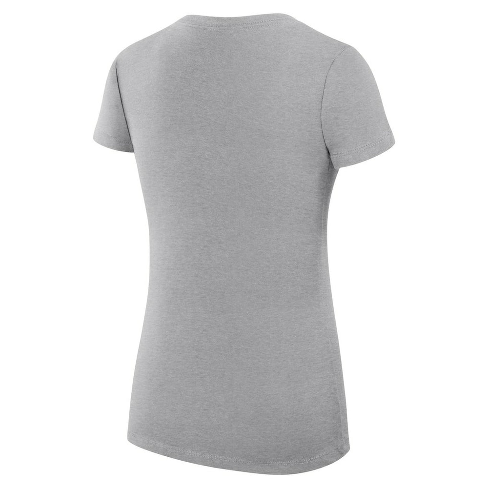 Boston Celtics G-III 4Her by Carl Banks Women's Super-Slim Fit Lightweight Large City Logo V-Neck T-Shirt Heather Gray