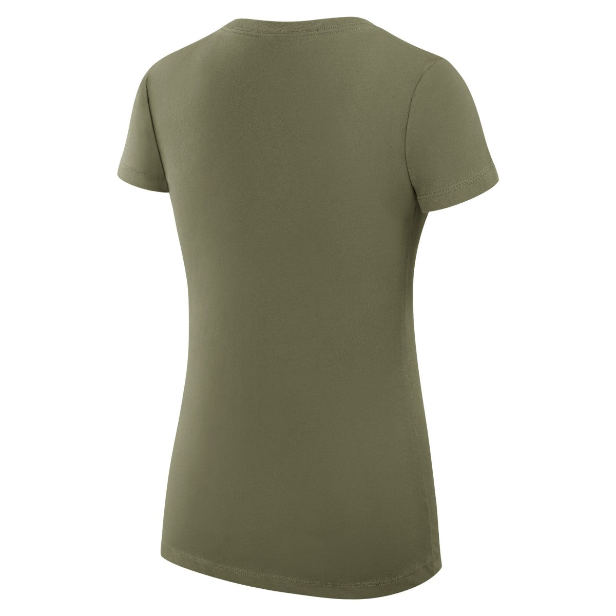 Milwaukee Bucks G-III 4Her by Carl Banks Women's Super-Slim Fit Lightweight Large City Logo V-Neck T-Shirt Olive