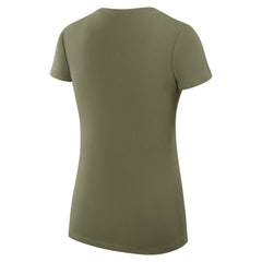 Milwaukee Bucks G-III 4Her by Carl Banks Women's Super-Slim Fit Lightweight Large City Logo V-Neck T-Shirt Olive