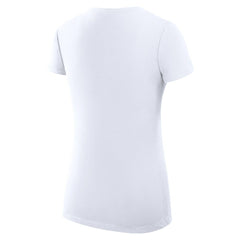 Boston Celtics G-III 4Her by Carl Banks Women's Super-Slim Fit Lightweight Large City Logo V-Neck T-Shirt White