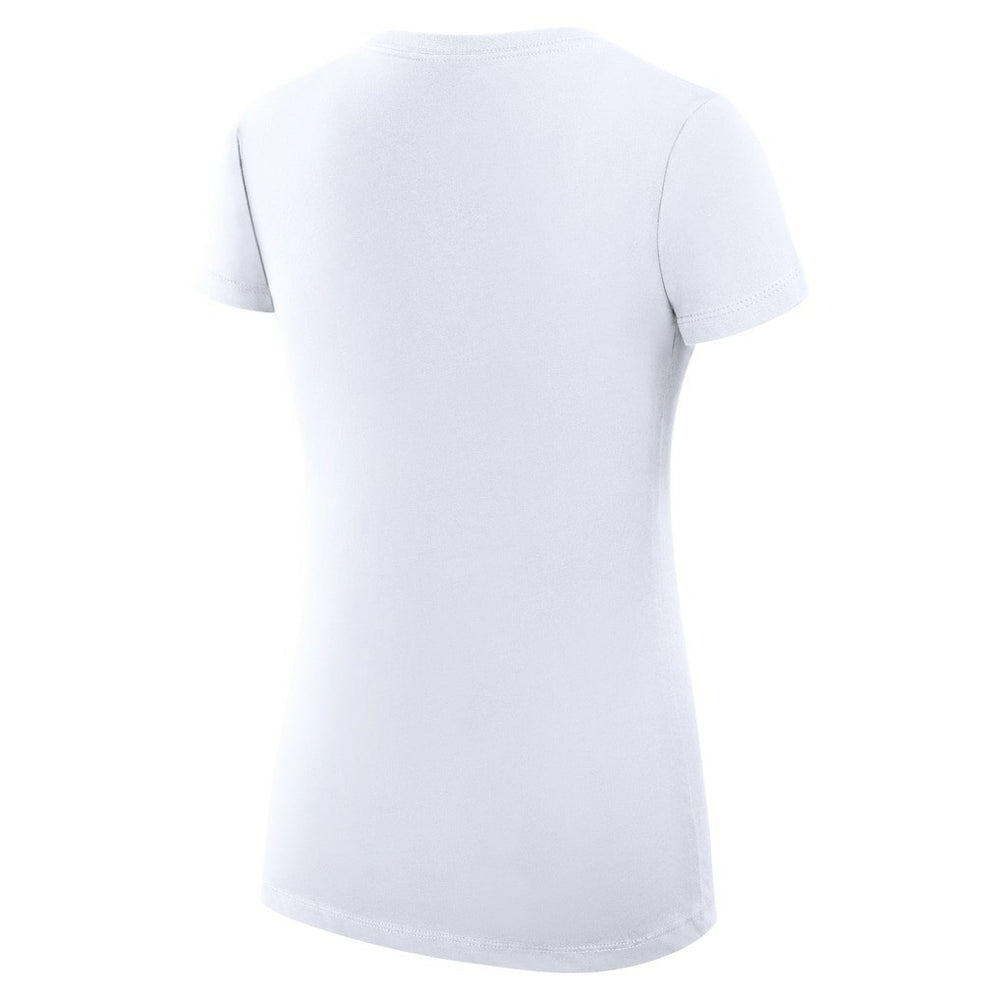 Denver Nuggets G-III 4Her by Carl Banks Women's Super-Slim Fit Lightweight Large City Logo V-Neck T-Shirt White