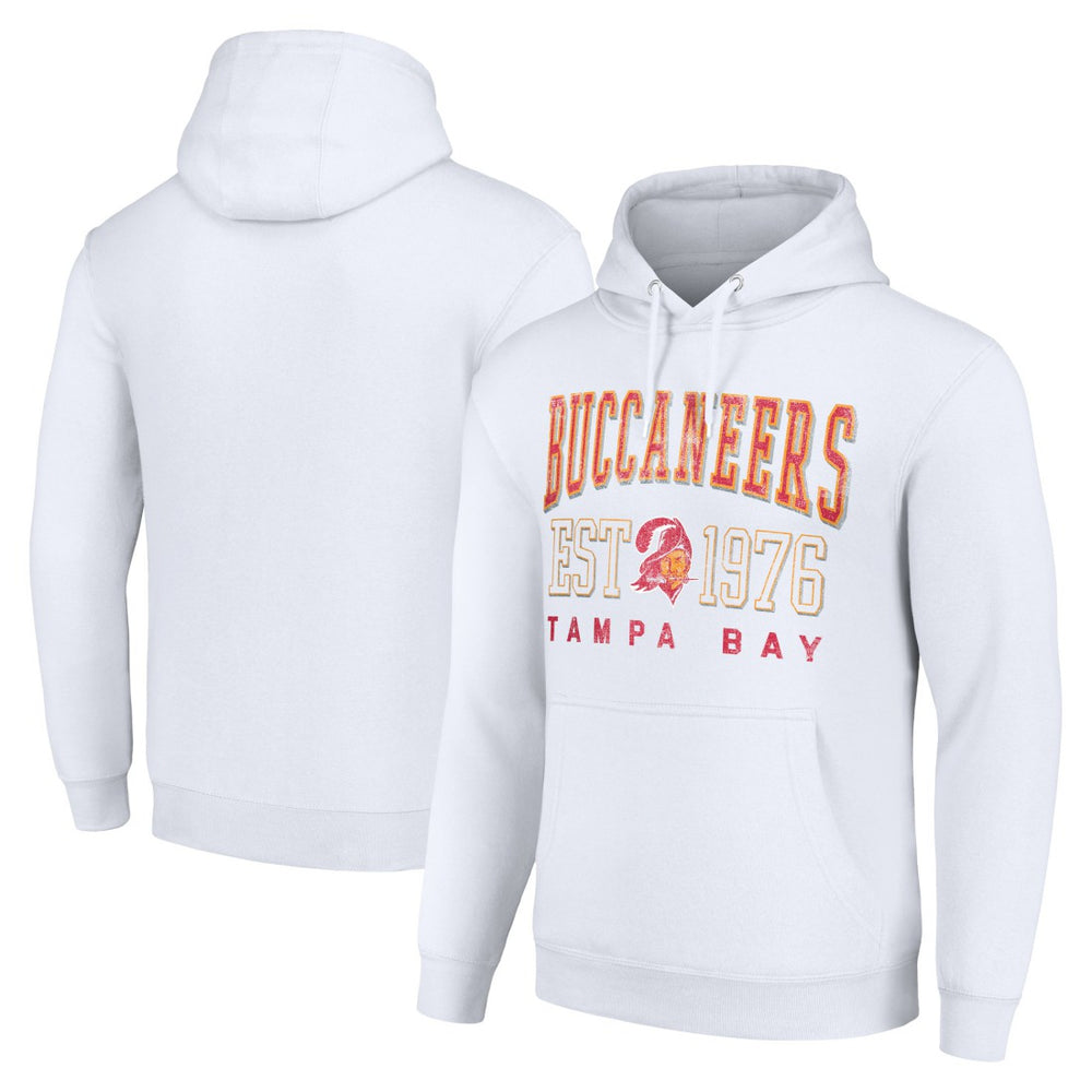 Tampa Bay Buccaneers Starter Unisex Throwback Logo Pullover Hoodie - White - NFL