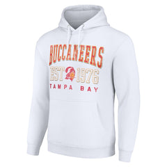 Tampa Bay Buccaneers Starter Unisex Throwback Logo Pullover Hoodie - White - NFL