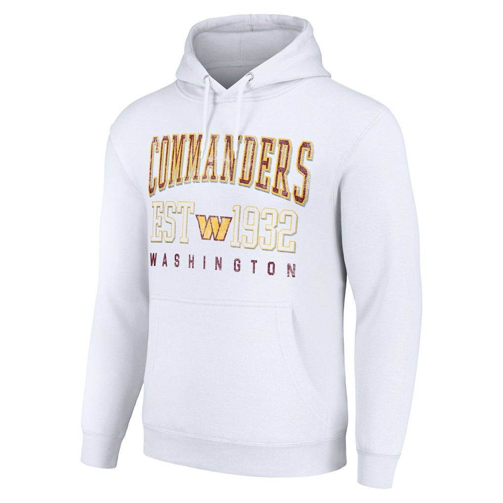 Washington Commanders Starter Unisex Throwback Logo Pullover Hoodie - White - NFL