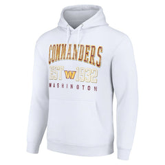 Washington Commanders Starter Unisex Throwback Logo Pullover Hoodie - White - NFL