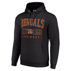 Cincinnati Bengals Starter Unisex Throwback Logo Pullover Hoodie - Black - NFL