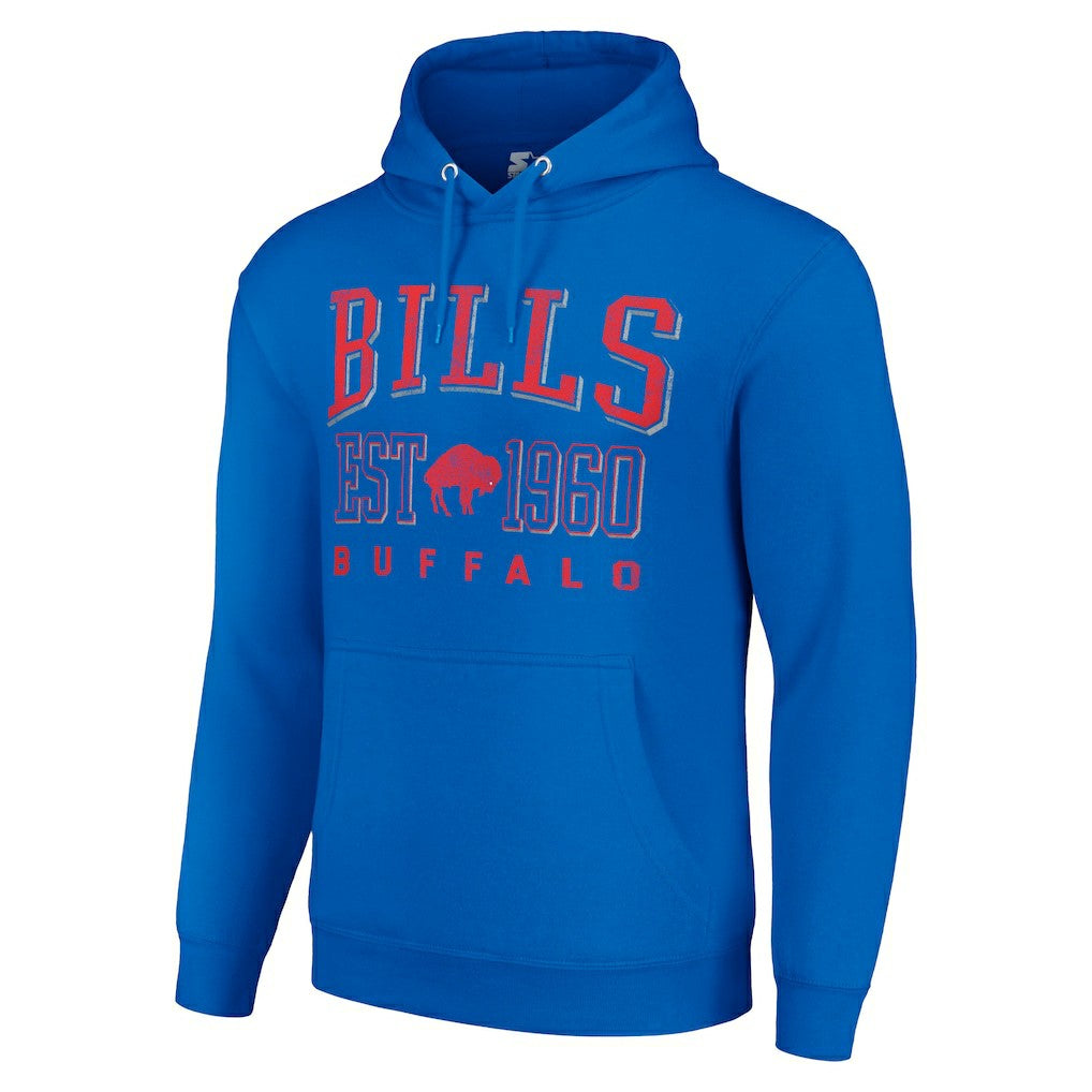 Buffalo Bills Starter Unisex Throwback Logo Pullover Hoodie - Royal - NFL