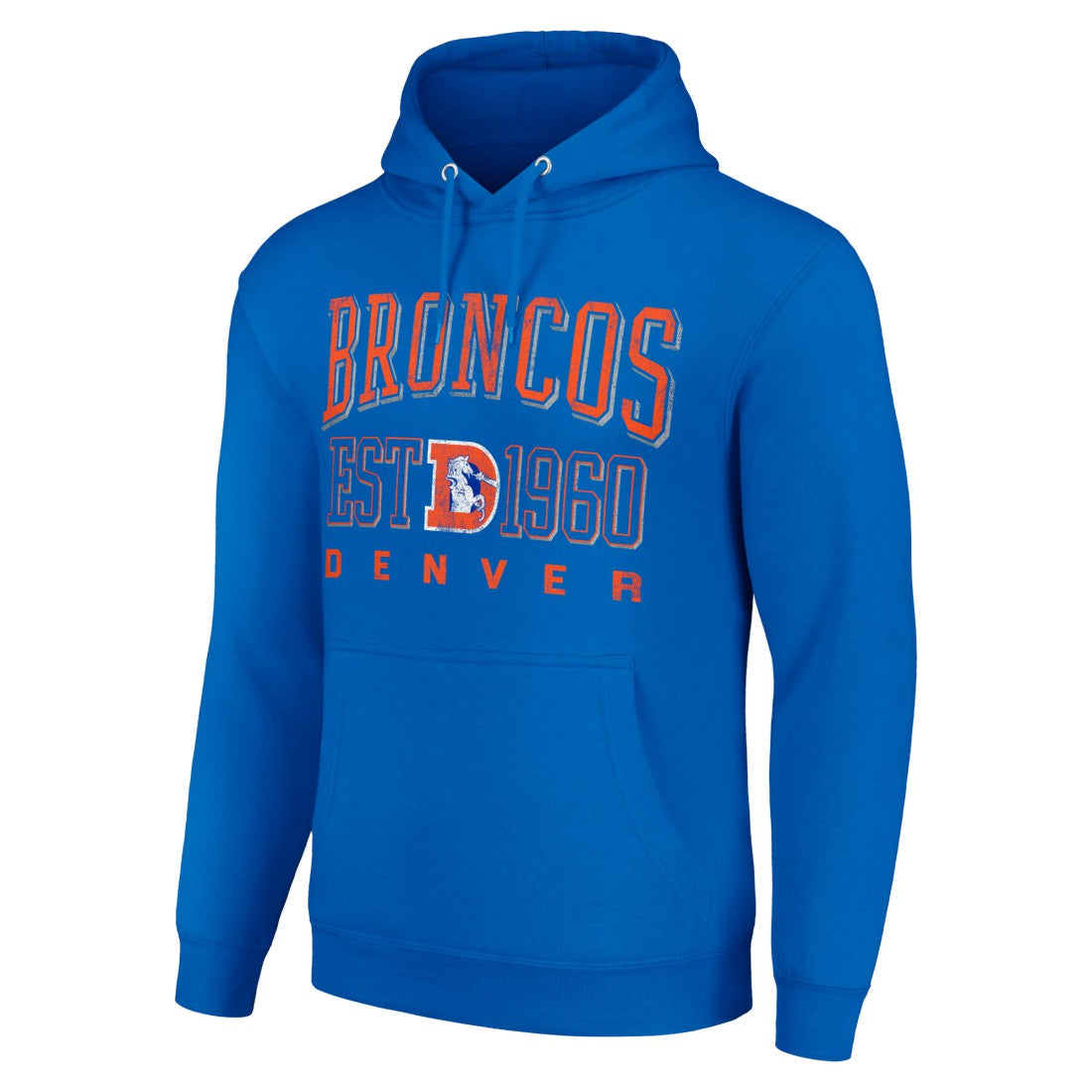 Denver Broncos Starter Unisex Throwback Logo Pullover Hoodie - Royal - NFL